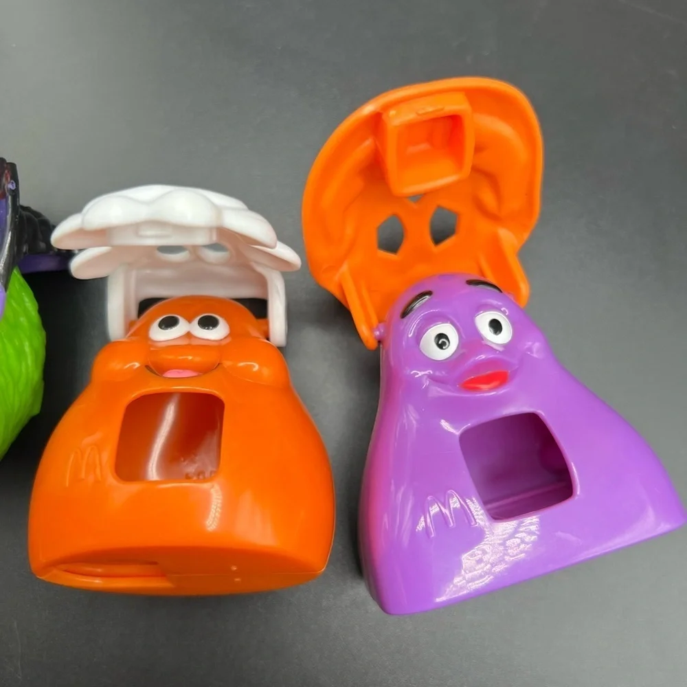1998 McDonalds Happy Meal Halloween Candy Dispensers Lot of 5